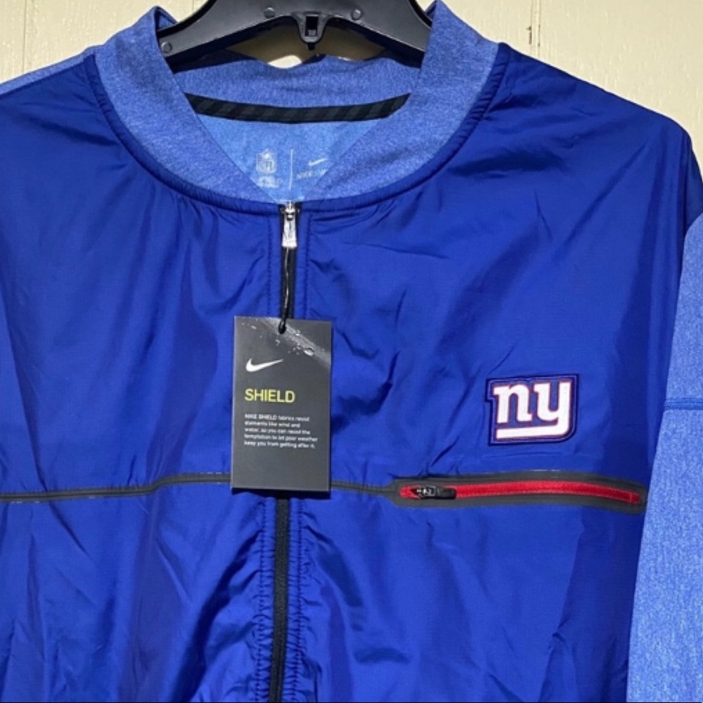NIKE NFL NY Giants Jersey Full Zip Hybrid Jacket